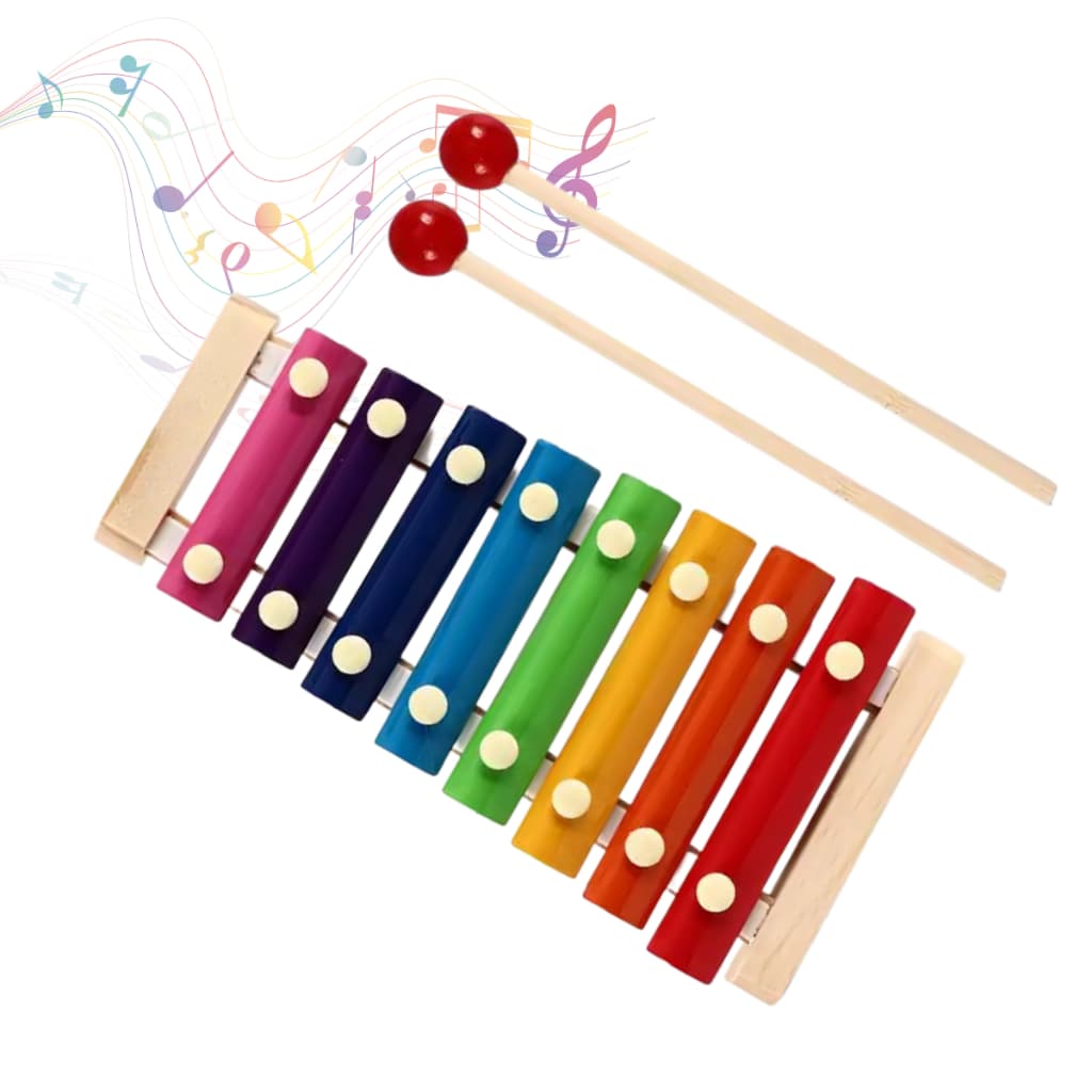 Brinquedo Musical Xilofone Infantil Montessori Brinquedo Educativo Bebê Brinquedo de Madeira