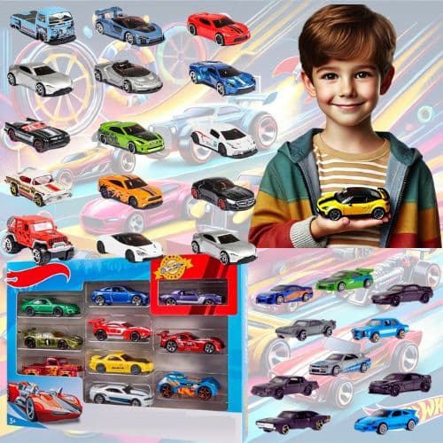 Carrinhos Colecionáveis de Ferro Kit com 10 Unidades para Brincar hot city f1 presente para criança