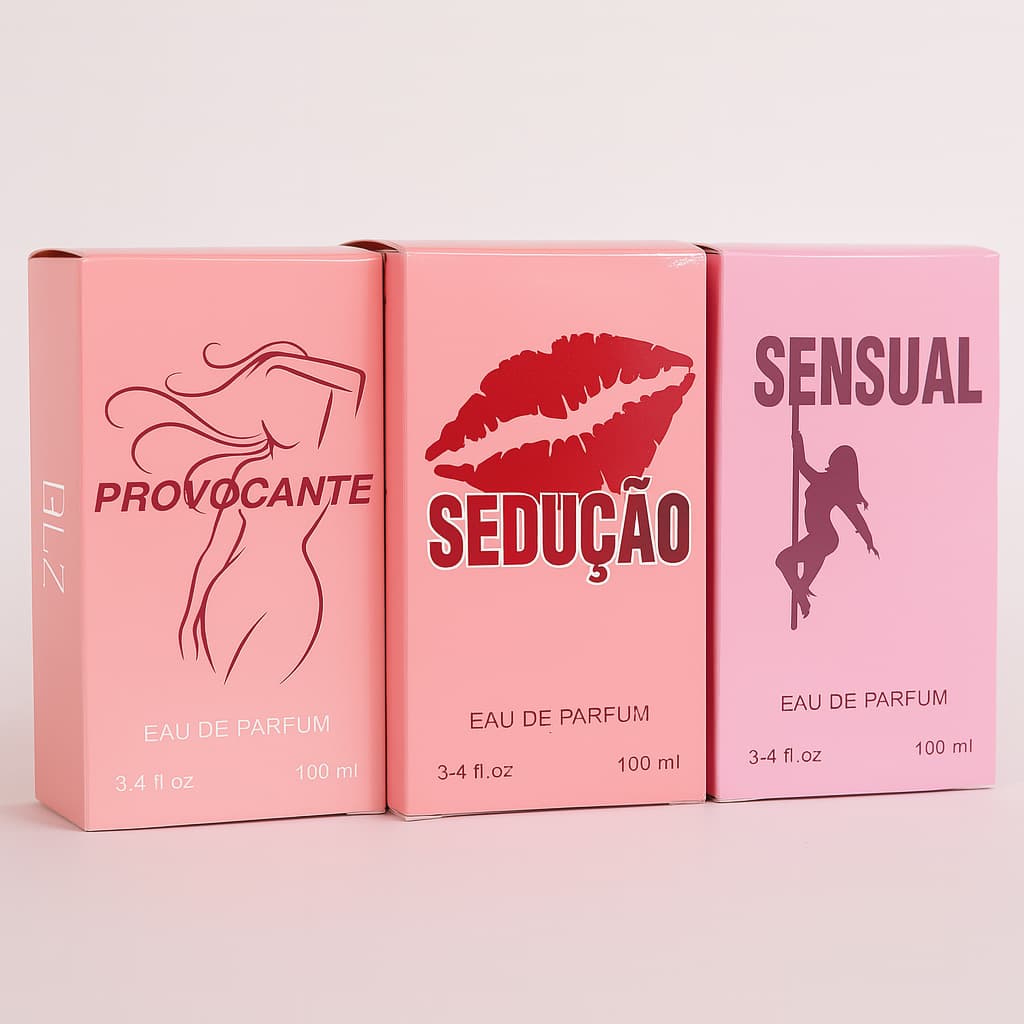 Kit 3 Perfumes Femininos Ref Importado 100ml cada