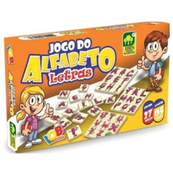 Jogo do Alfabeto Letras 27 peças IOB Brinquedos Educativos para o dia das Crianças Presente de Aniversário para Meninos e Meninas Montessori Brinquedos Educacionais Desenvolvimento De Bebês Jogos De Aprendizagem de Para Letras Alfabeto Educativo Infantil