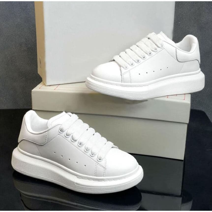 Tênis Casual Masculino 38 ao 43 Branco Promoção Ano Novo Plataforma Sola Alta Promoção
