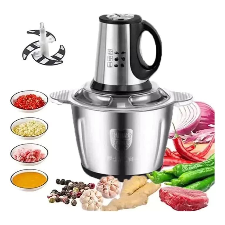 2L 3L 5LPicador De Alimentos Moedor De Carne Mixer Elétrica Processador Cozinha Casa Alho - 110v-220v