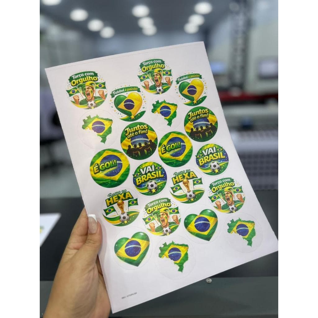 ADESIVOS COPA DO MUNDO BRASIL - AUTO COLANTE – CARTELA