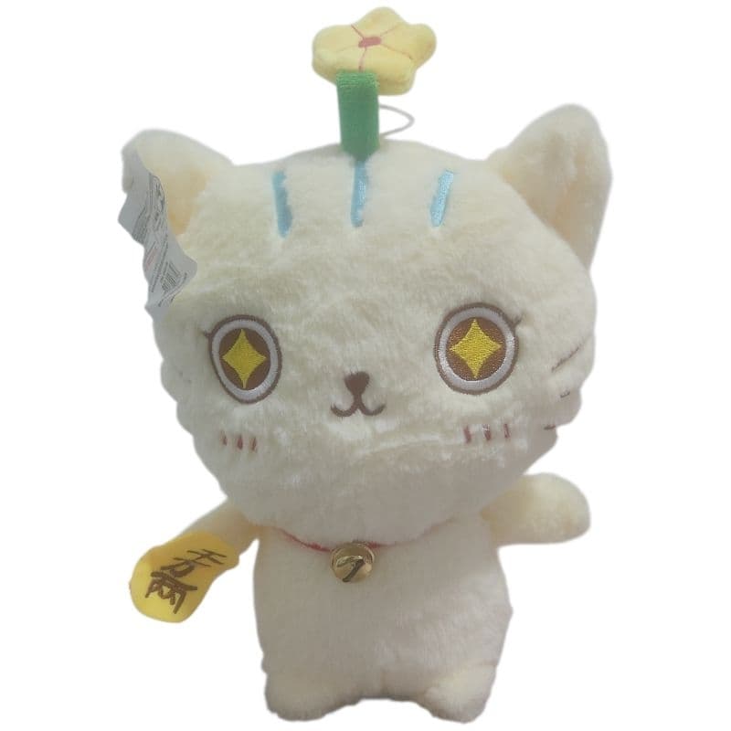 🔥 CUPOM DE DESCONTO 🔥 Pelúcia Gatinho Kawaii com Flor na Cabeça | Boneco Fofo Decorativo Presente Criativo 25cm