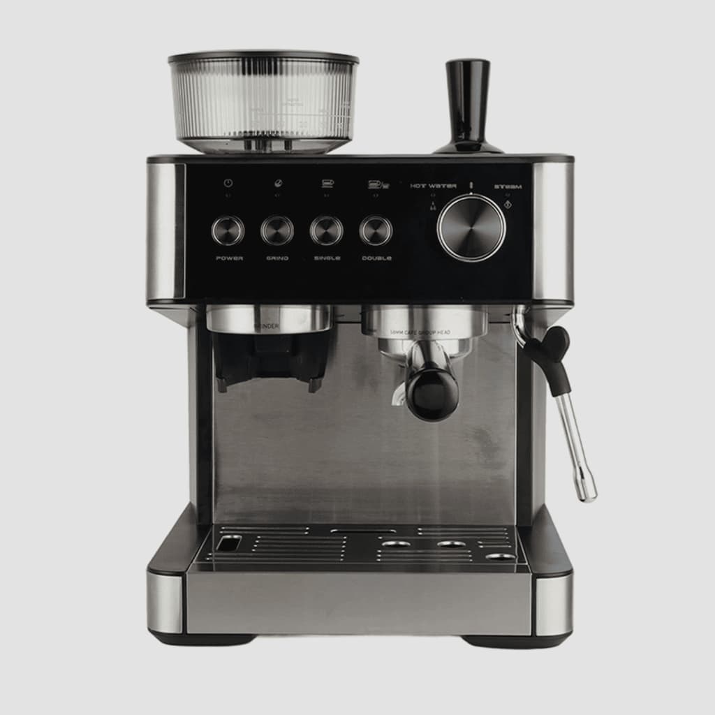 Cafeteira Espresso Latte 1350w 15 Bar Inox Profissional 220v Inox Com Preto 220v