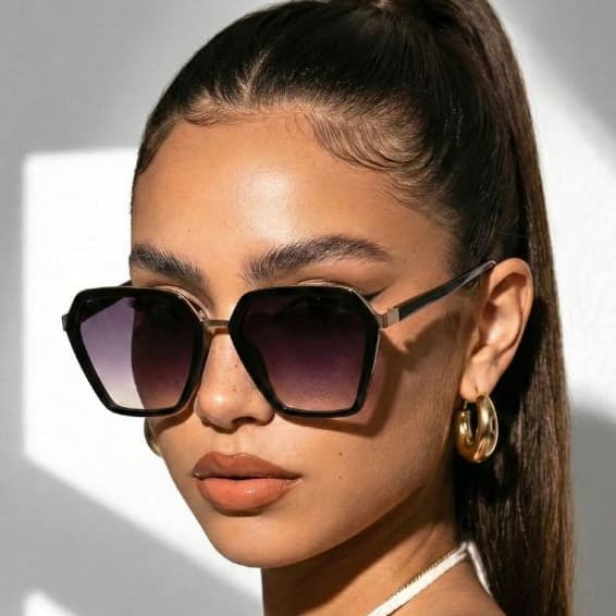 Óculos de Sol Kingston Quadrado Premium uv400 Blogueira Geométrico oculos de sol Feminino