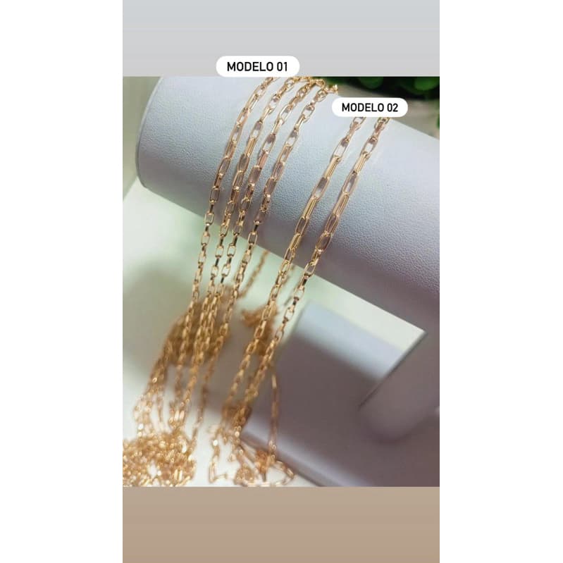 Corrente colar masculino Ouro 18k barato promoção ouro