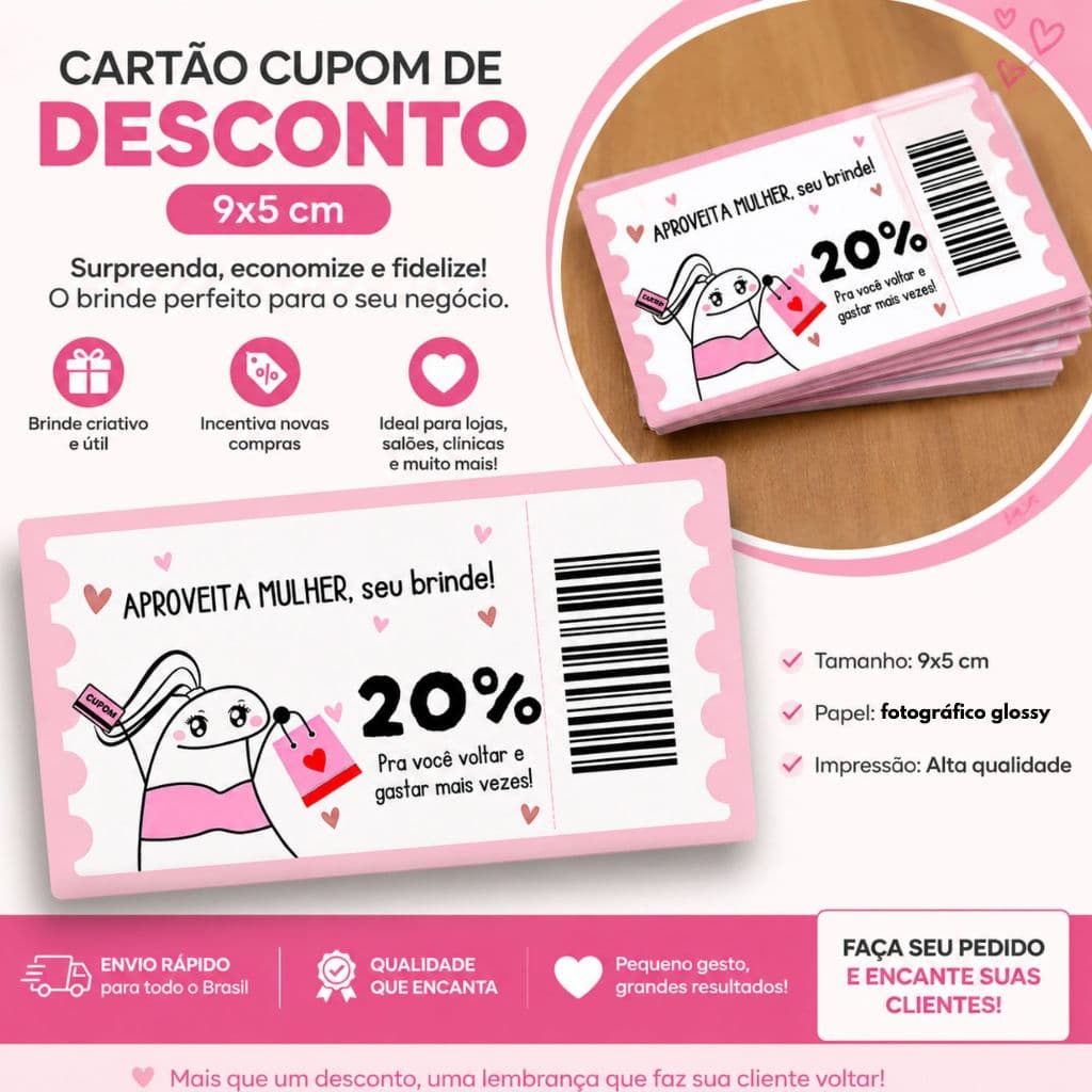 Cartões Ticket Flork, Cupom de Desconto, Vale Desconto
