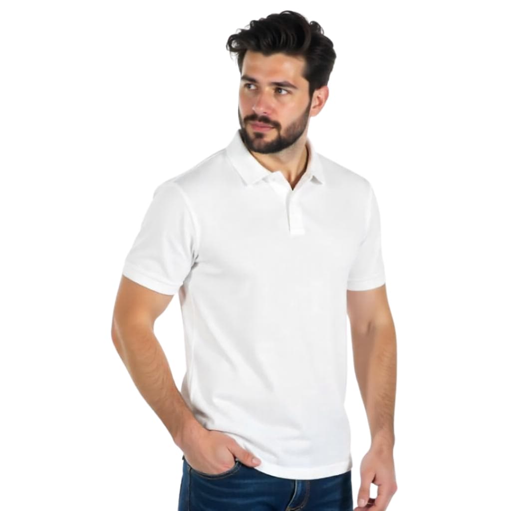 Camiseta polo malha 100% algodão OUTLET (produto com pequeno defeito)