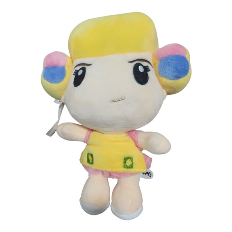 🔥 CUPOM DE DESCONTO 🔥 Boneca de Pelúcia Inspirada Florinda Elegante Infantil Macia Com Vestido Amarelo Presente 20 cm