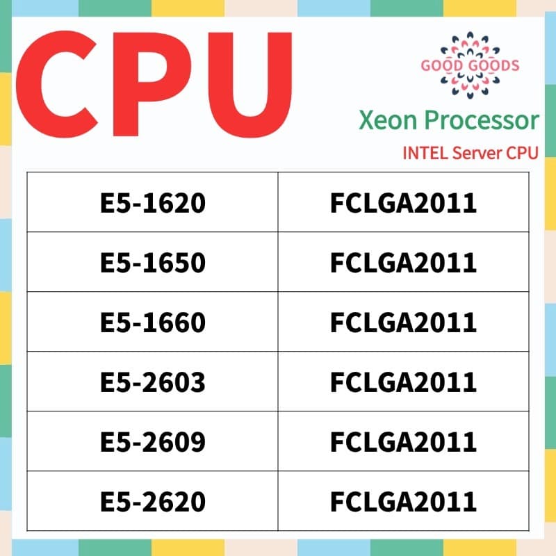 E5-1620 E5-1650 E5-1660 E5-2603 E5-2609 E5-2620 INTEL Xeon Processador Servidor CPU LGA2011