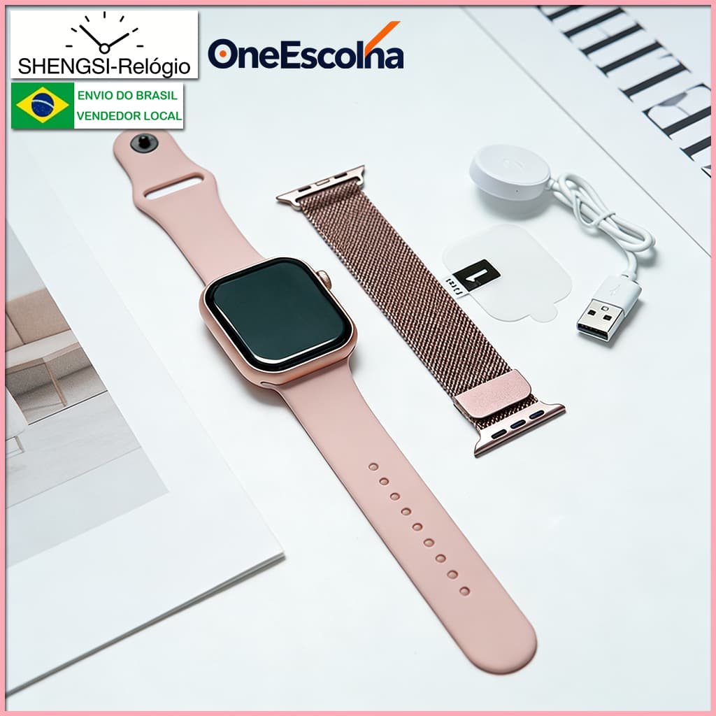 Novo Smartwatch Original S10 Pro Mini Series 10 Chamadas Bluetooth Calórias de exercício à prova d'água calculadora
