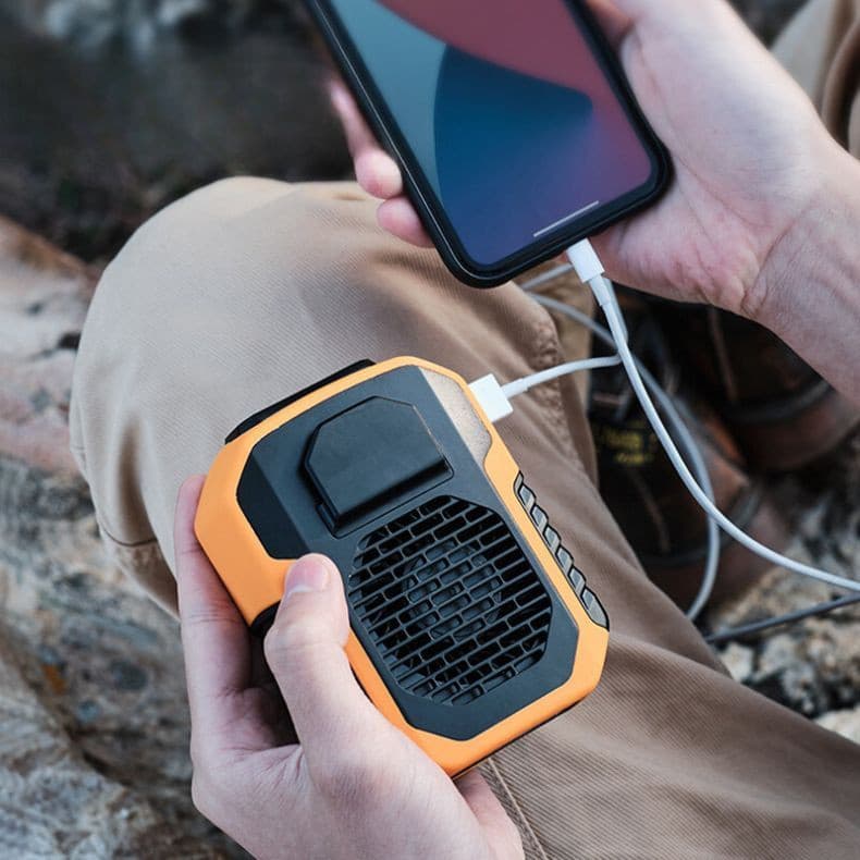 Carregador Portátil 2 em 1 Carregador Portátil com Ventilador Integrado 6000 mah