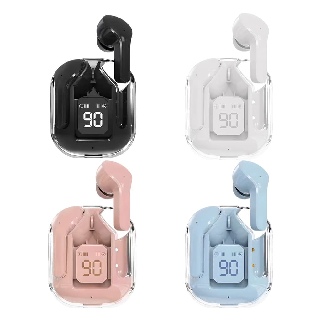 Fone Bluetooth 5.0 com Microfone Estéreo Hi-Fi Cancelamento de Ruído Estojo Carregador 300mAh