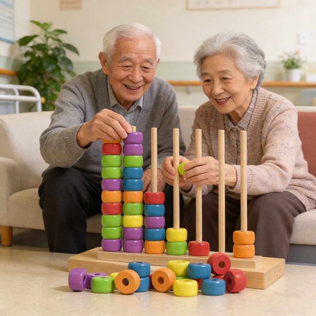 Brinquedos educativos para idosos, par de cores frisadas, brinquedos educativos para treinamento divertido, demência