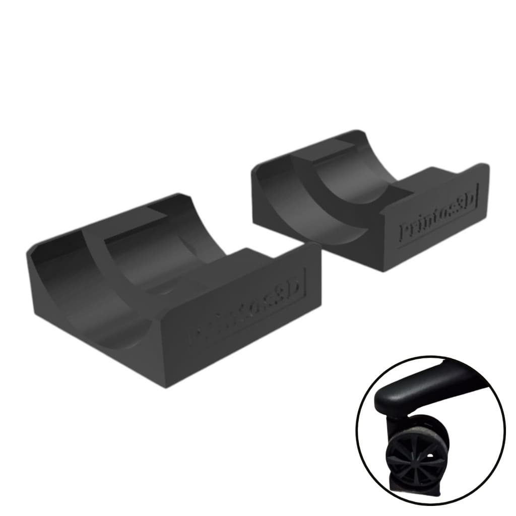 Kit 2 Travas Para Roda de Cadeira Gamer Escritório Cockpit