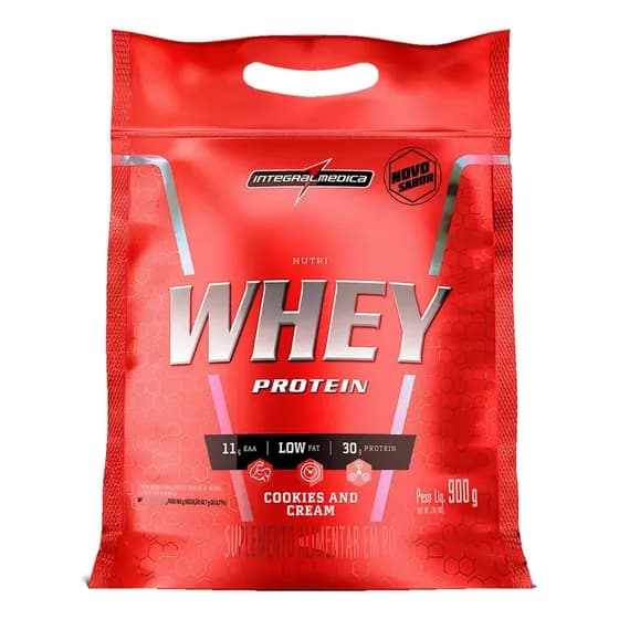 Nutri Whey Protein Pouch Cookies 900g Integralmédica