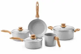 Conjunto De Panelas 5 Peças Gris Ceramic Life Easy