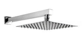 Ducha Chuveiro 30x30 Slim Cromado Inox + Braço Quadrado 38cm