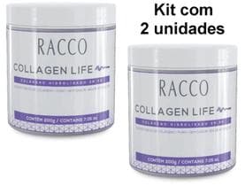 Kit c/ 2 Collagen Life Colageno Hidrolisado em Po Puro Sem Sabor Racco 200g