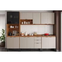 Kit Cozinha Demóbile 5 Peças Firenze C5P156 Amendola/Nude Prime TX